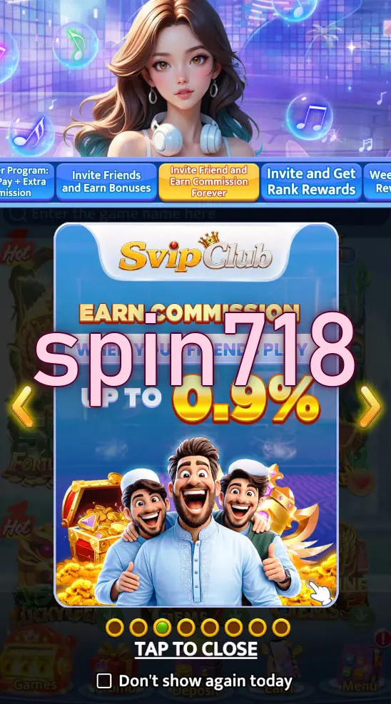 spin718 Tangkapan Layar - APK Resmi